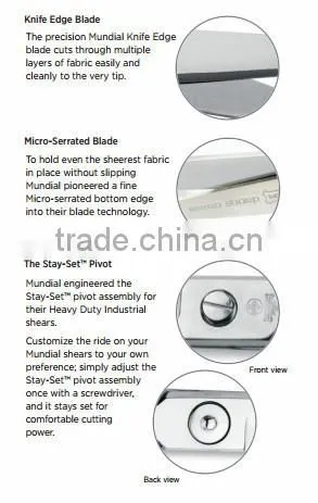 BRAZIL MUNDIAL TAILOR SHEARS SIGNATURE SERIES FORGED 498-10NPKE, 498-12NPKE
