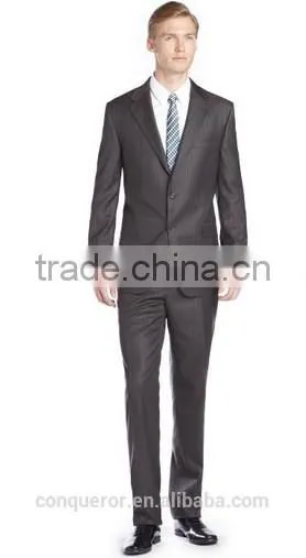 Grey Tonal Pinstripe Wool Suit (SHT1114)