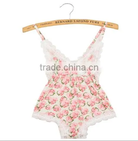 Summer Newborn baby Clothes Floral Romper Wholesale Cheap Girls newborn Rompers.