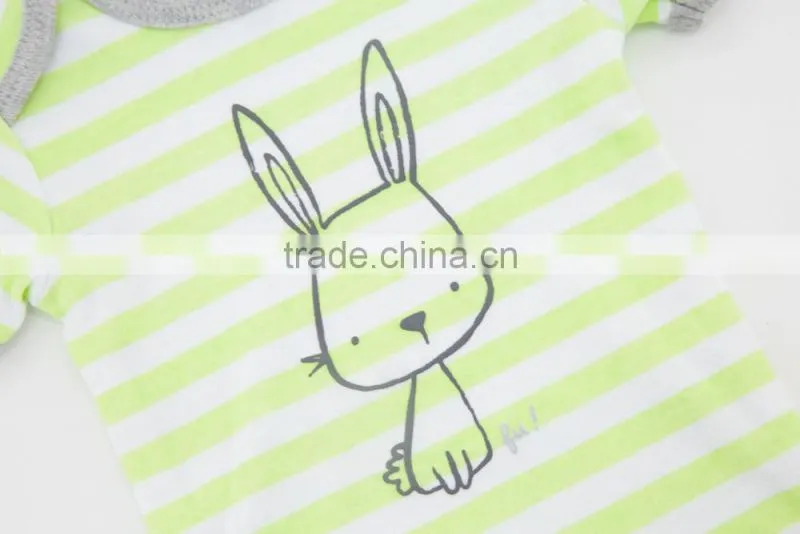 Wholesale 2017 New Style Newborn Baby Clothes 100% Cotton Baby Rompers For Rabbit Design