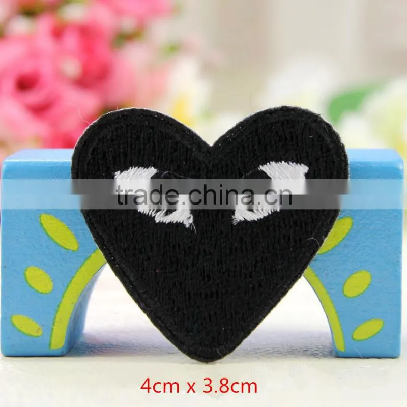 children favorite heart eyes embroidery patch different color embroidery patch