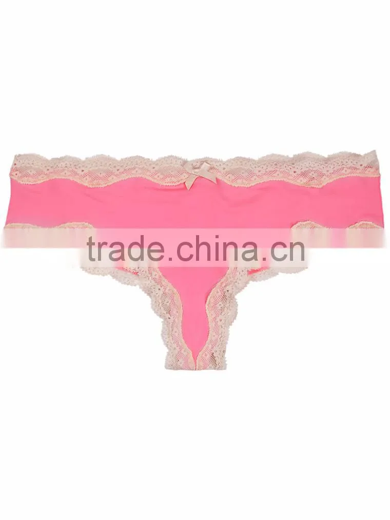 95%organic cotton,5%elastane sexy lady T back lingerie
