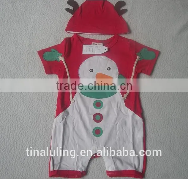 new fashion snowman baby romper baby clothes baby christmas clothes