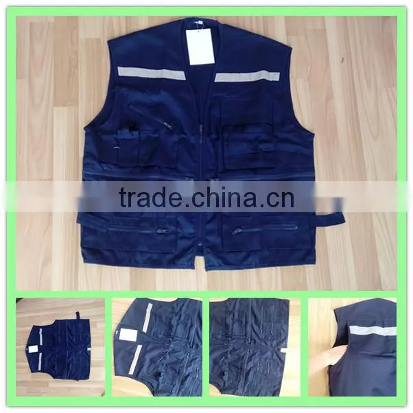 KINGLONG 2014 Hot Selling Wuhan Workwear Factory Multi Pockets Vest