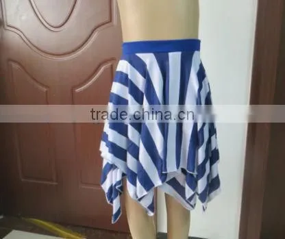 Best Selling Red with White Stripe Skirt for Baby Girls Summer Skirt