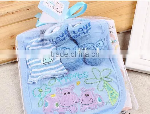 newborn baby gift set for baby socks baby gloves,baby bibs