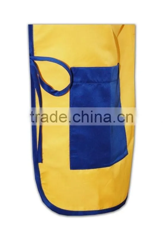 China manufactory high quality front open yellow stand collar work vest