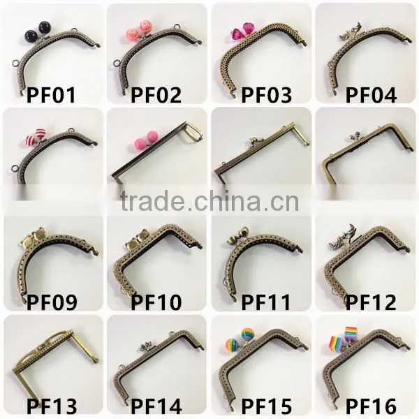 Wholesale Rhinestone Decorate Handicraft Bag Supplies Open Channel Purse Frame