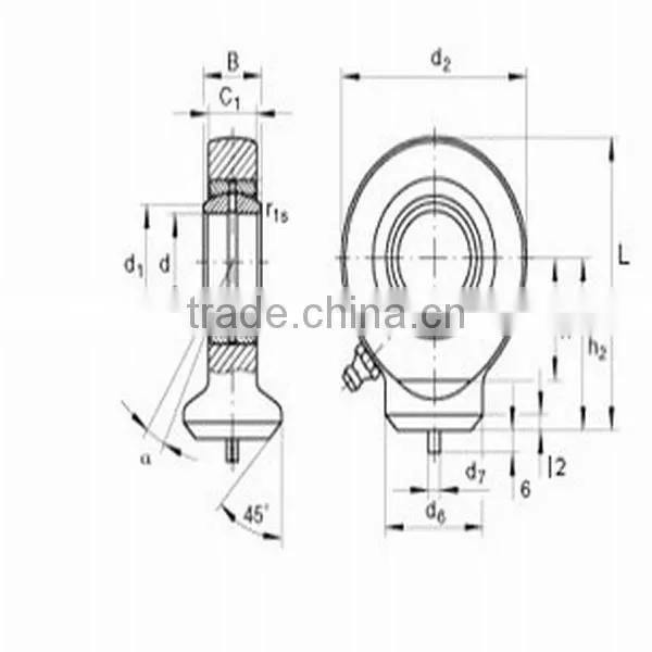 GK 30DO 30x40.7x22 mm china factory offer oil cylinder earrings spherical plain bearing