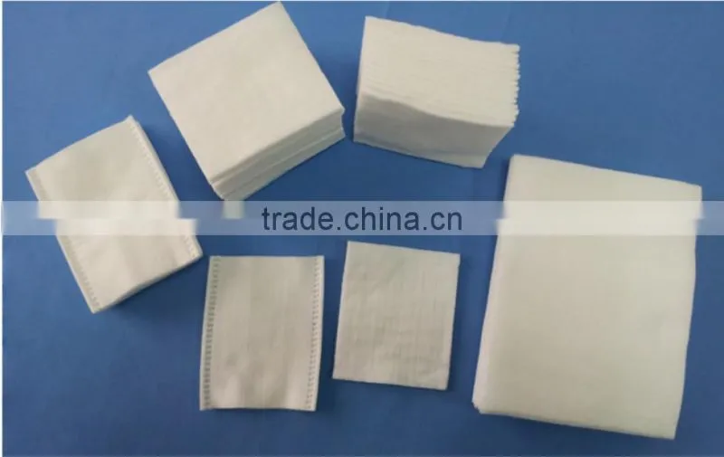 cotton pads with pressed edge