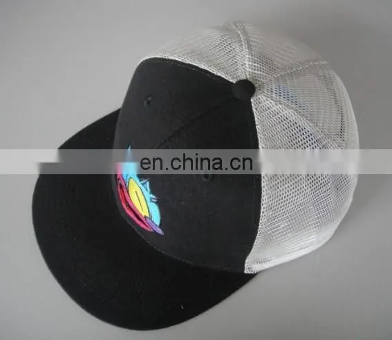 Houndstooth Chidori Trucker Hat Mesh Backed Baseball Cap White