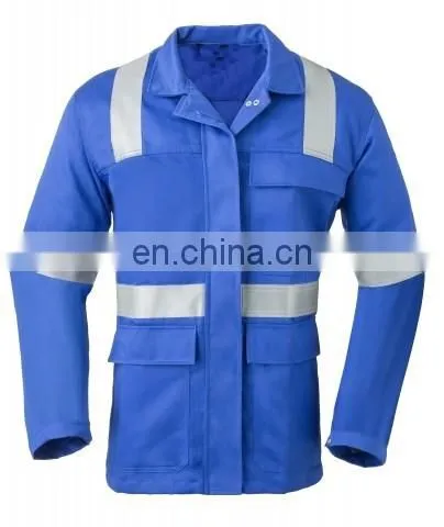 EN20471 Breathable Flame Retardant Anti-Static Jacket with reflective stripes