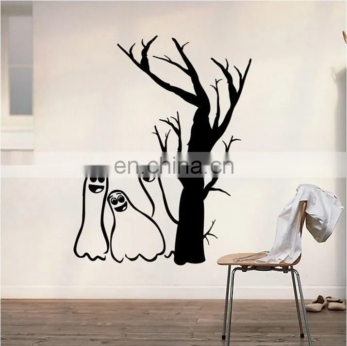 Halloween Theme Ghost and Tree Window/Wall Sticker Halloween Decoration Home Decoration