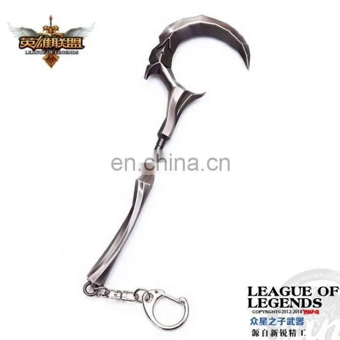 Factory direct LOL key chain League of legends keychan