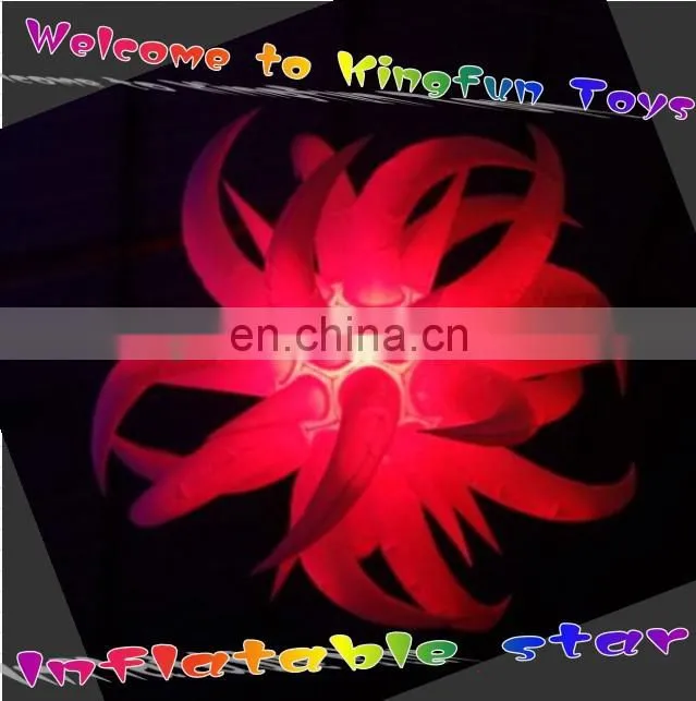 Celing inflatable clube star with LED