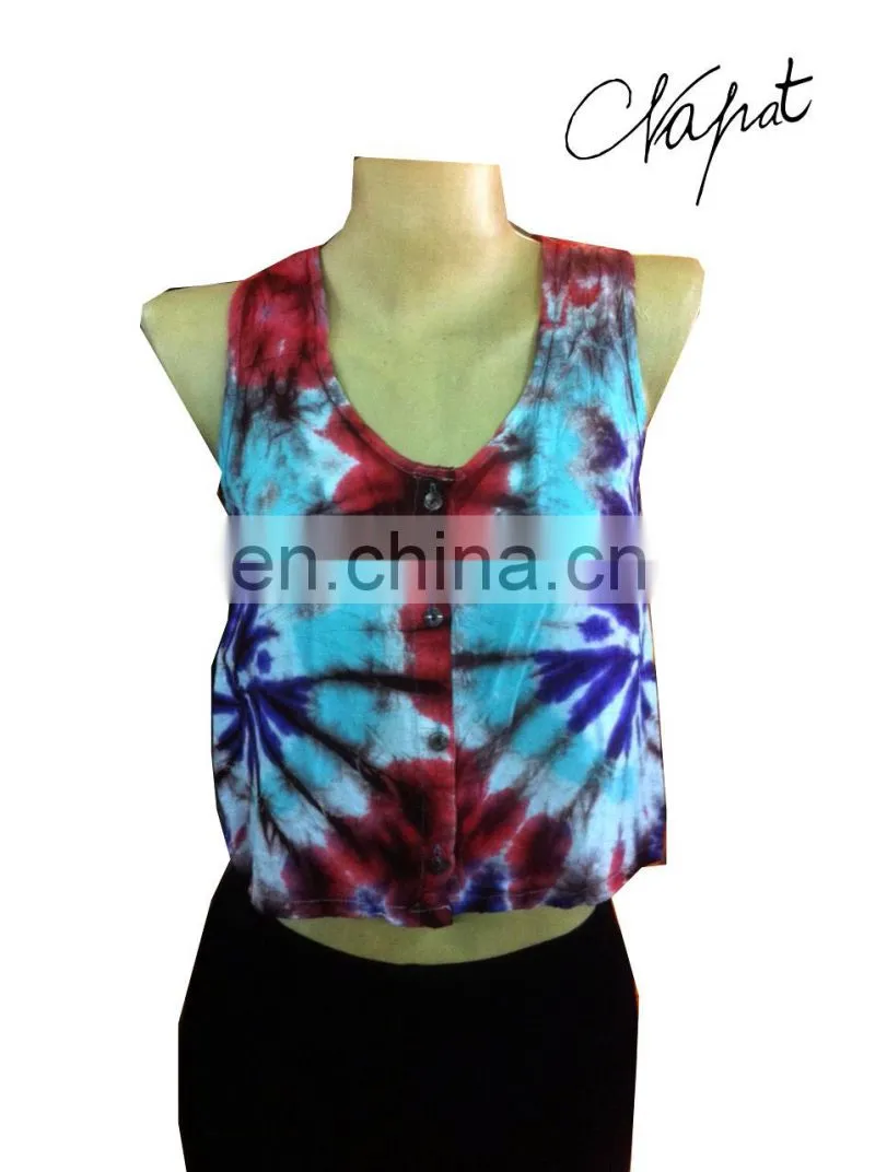 Wholesale colorful Popular Floral Tiedye Evening Shit .