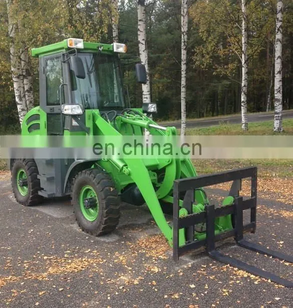 ZL10F 4x4WD wheel loader with V-snow blade