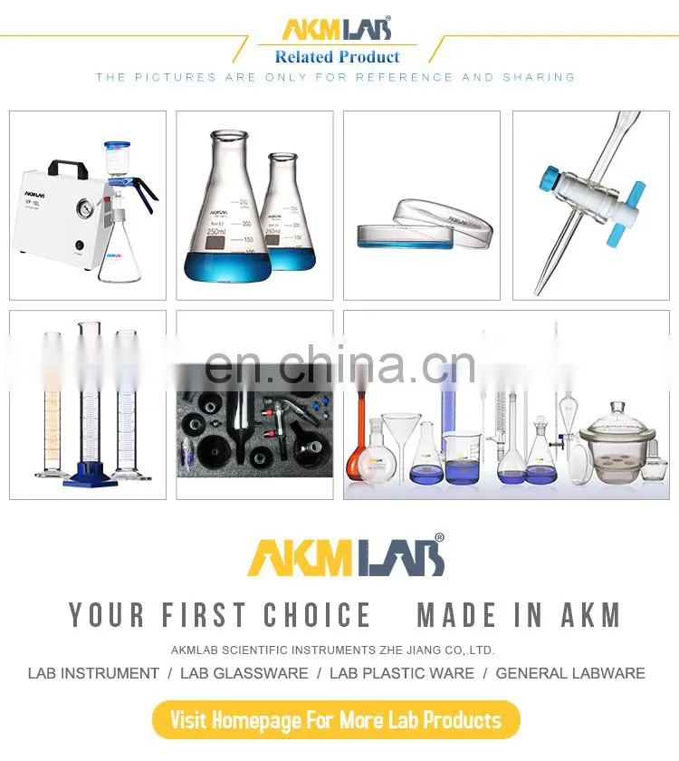 AKMLAB Laboratory Glass Dome Bell Jar With Ground-in Glass Stopper