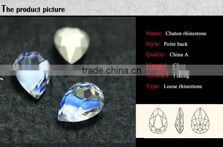 jw0713 China Crystal Beads,Pointback Stone Wholesale
