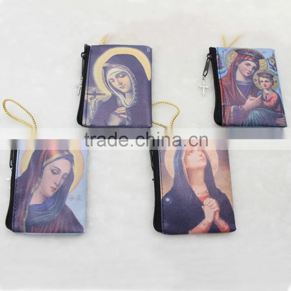 Imitation leather rosary bag