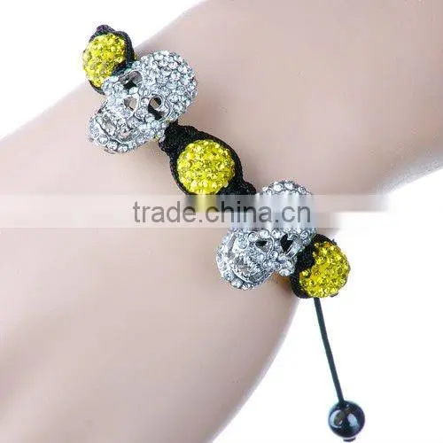 Woven Crystal Turkey Evil Eye Protection Bracelet