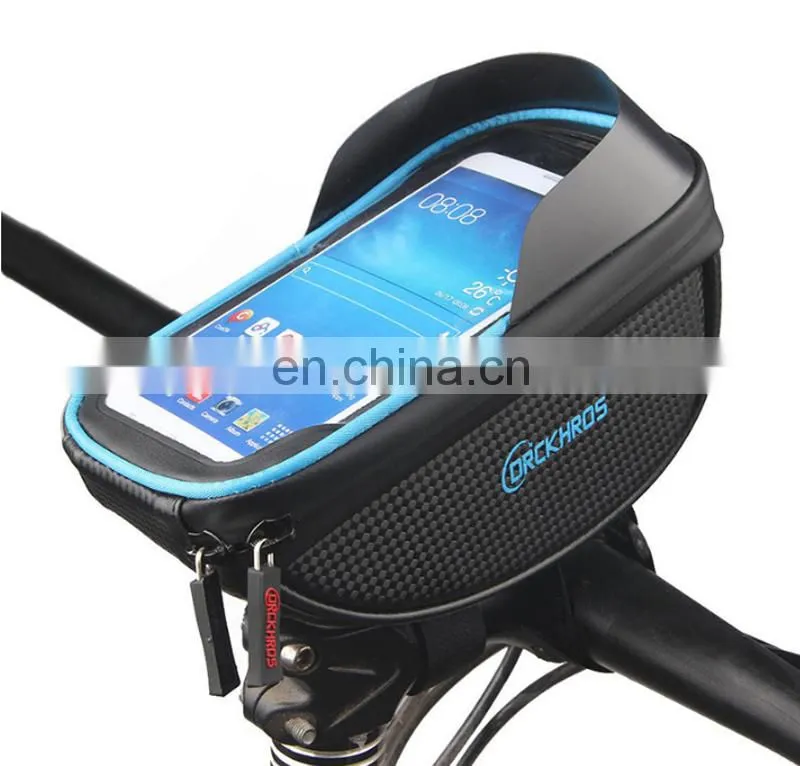 Waterproof Touch Screen Mobile Phone Handlebar Bag Mountain Bike Front Beam Cycling Bicycle Frame Phone Bag