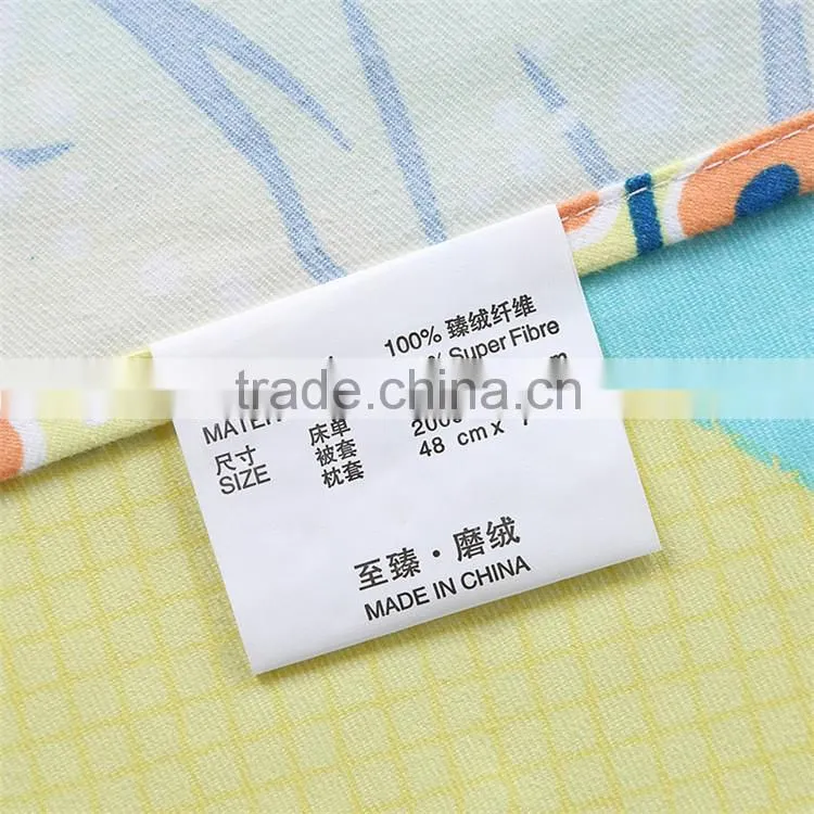 New fashion cartoon deisng green forest pattern comforter cover set 100 cotton quilt cover set 3d duvet cover set