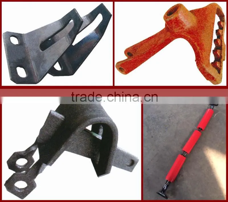 double shackle for suspension roller group