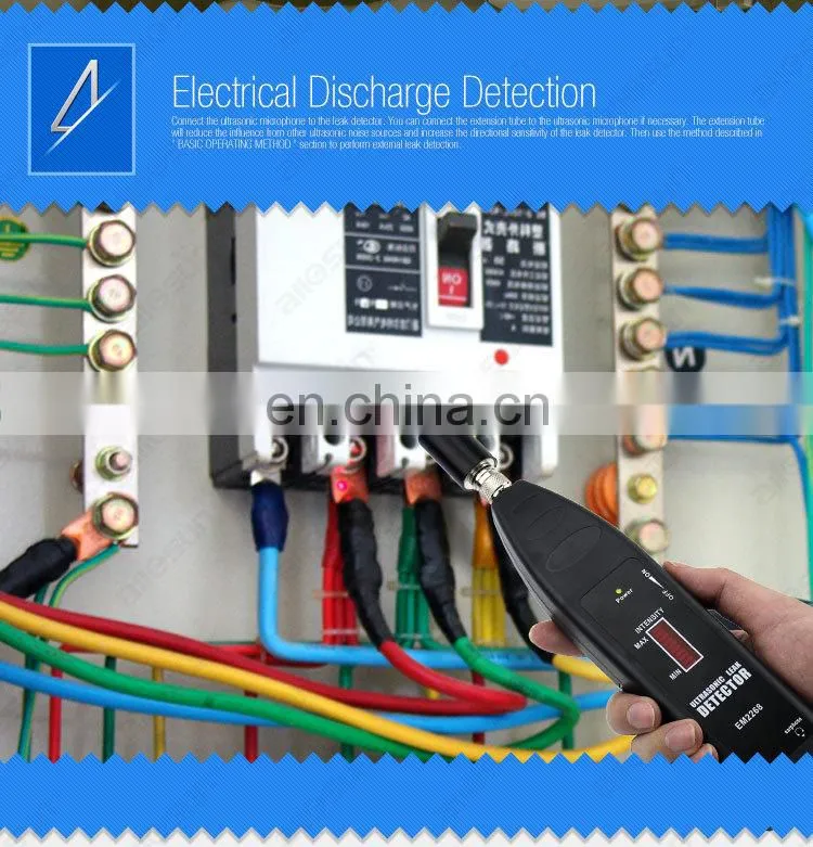 All-Sun EM2268 Ultrasonic Leak Detector Transmitter 36KHz-44KHz Sensor Gas Leak Multifunction Gas Analyzer