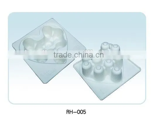 heart-shaped 10 holes eco-friendly molded pulp egg tray