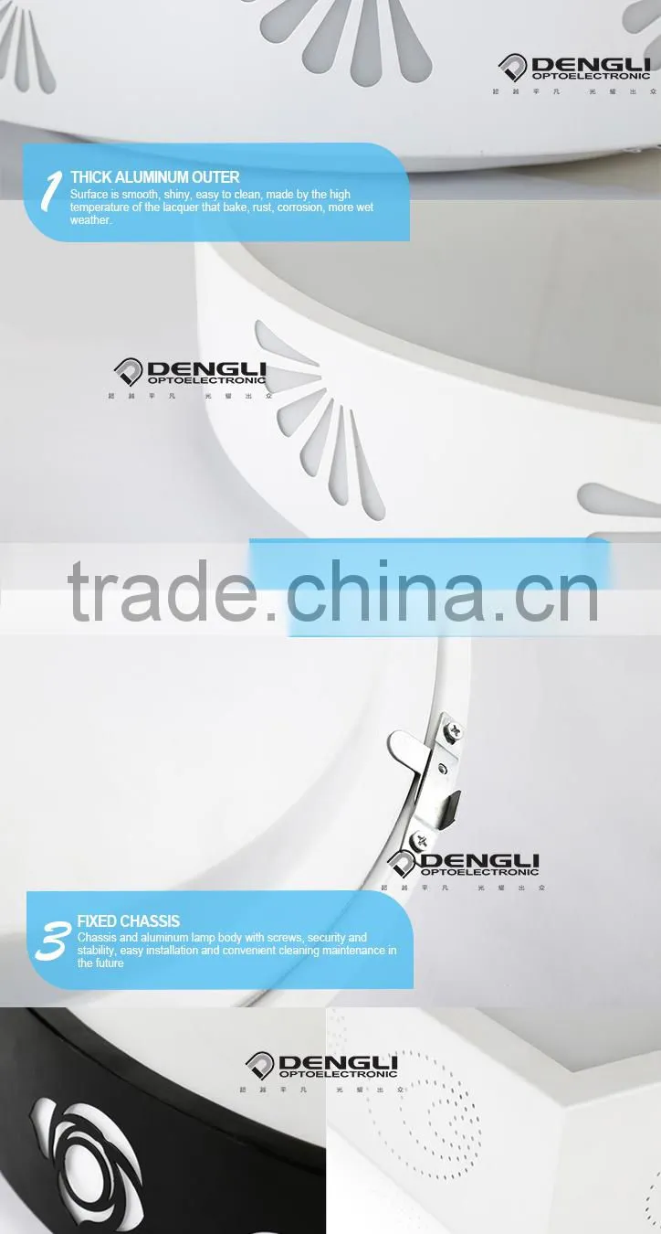 500*500 36W suspended surface mounted led ceiling light for reading