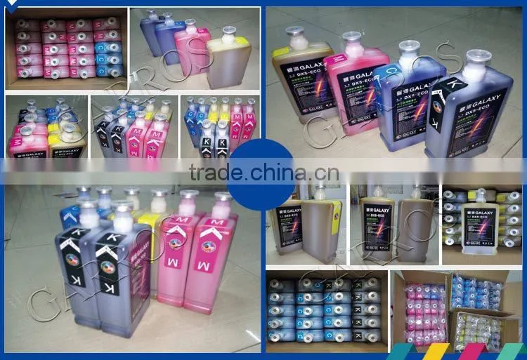 Original 1 Liter Galaxy Eco Solvent Ink For DX5 And DX7 Print Head