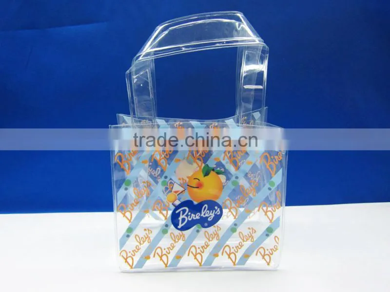 clear pvc towel packaging bag round plastic towel bags
