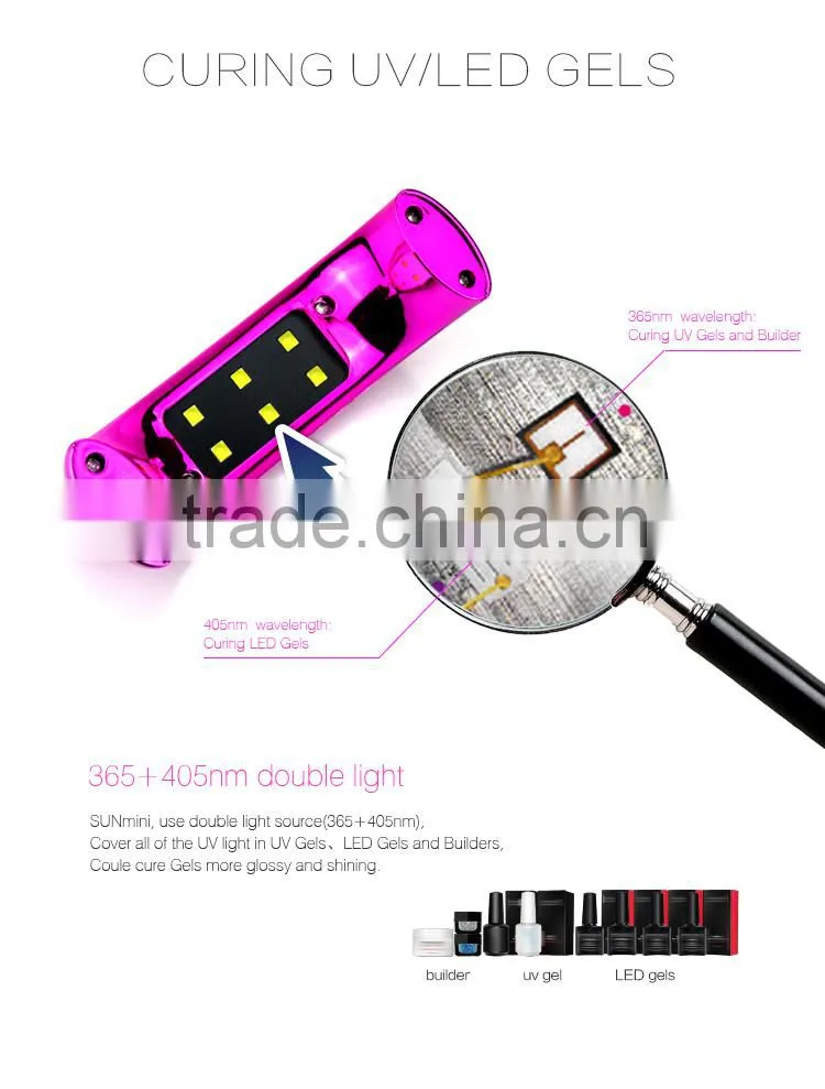 Customized as gift!super design art kit tool 9w uv led lamp nail dryer