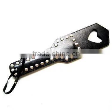 2016 sexy joyful adults toys , female slave whips and leather spanking classic sex leather paddles for wowan