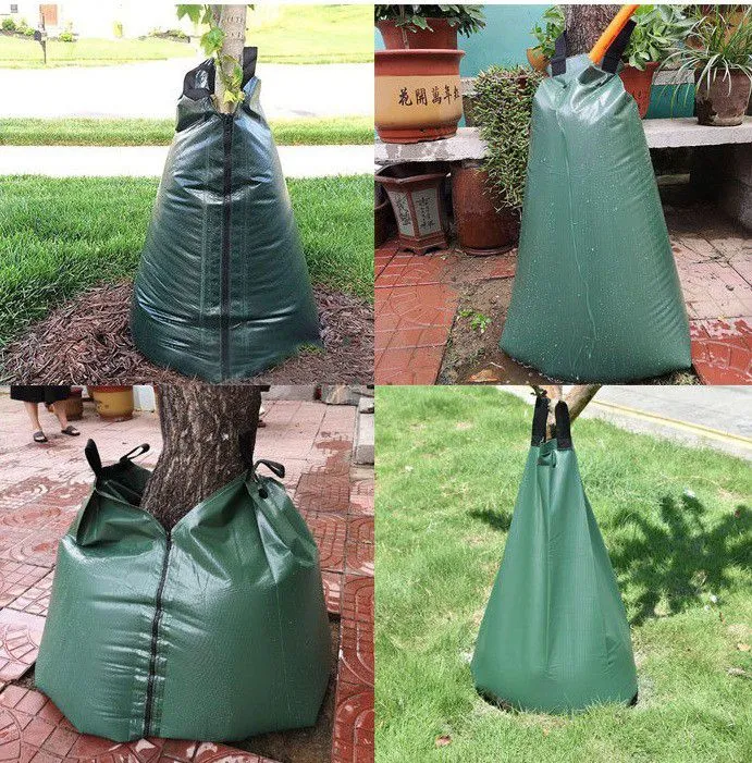 20 Gallon Slow Release Tree Watering Bag | PVC Drip Irrigation for New & Mature Trees