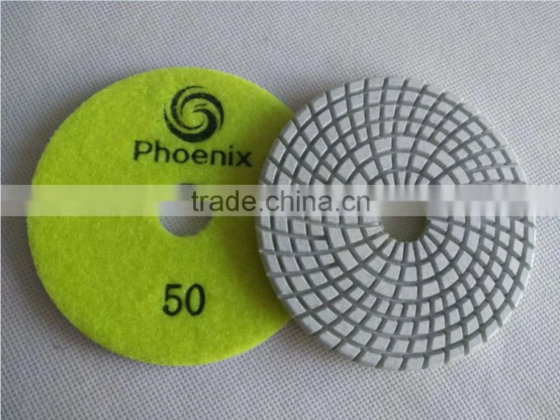 3 Step Wet Diamond Polishing Pads For Granite