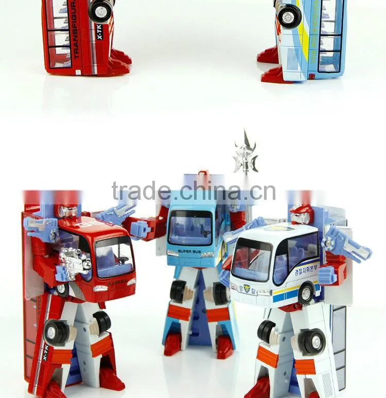 New 2014 Edition Genuine 24cm Transformation Robots Action Figures Classic Toys For Boy's Gifts Robot Change into Bus