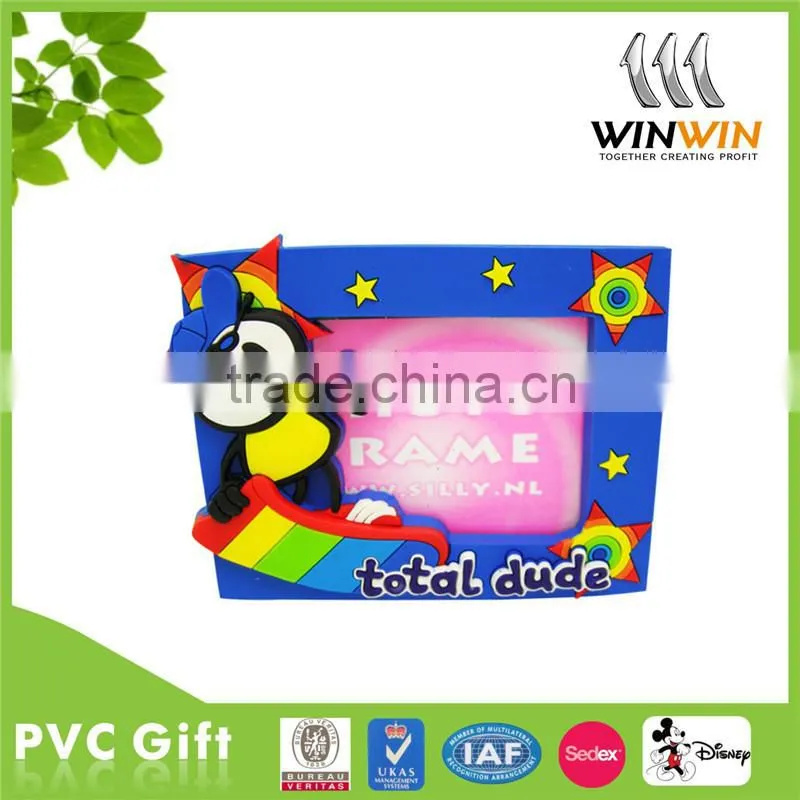 Personalized high quality 3D Cute Bear PVC Photo Frame/Picture Frame