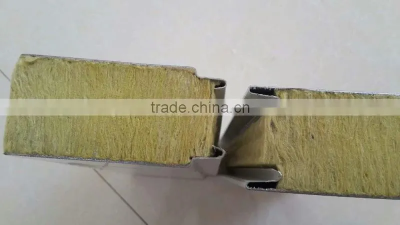 fire resistant rock wool sandwich panel
