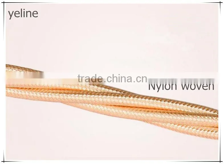 Double sided android plastic nylon data cable for MOTO /G/X/E