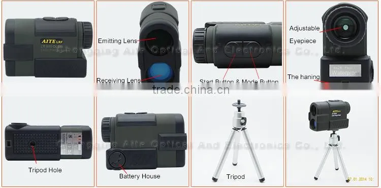 NEW 6*24mm 800m AITE Technology OLED display Hunting rangefinder crosboww string