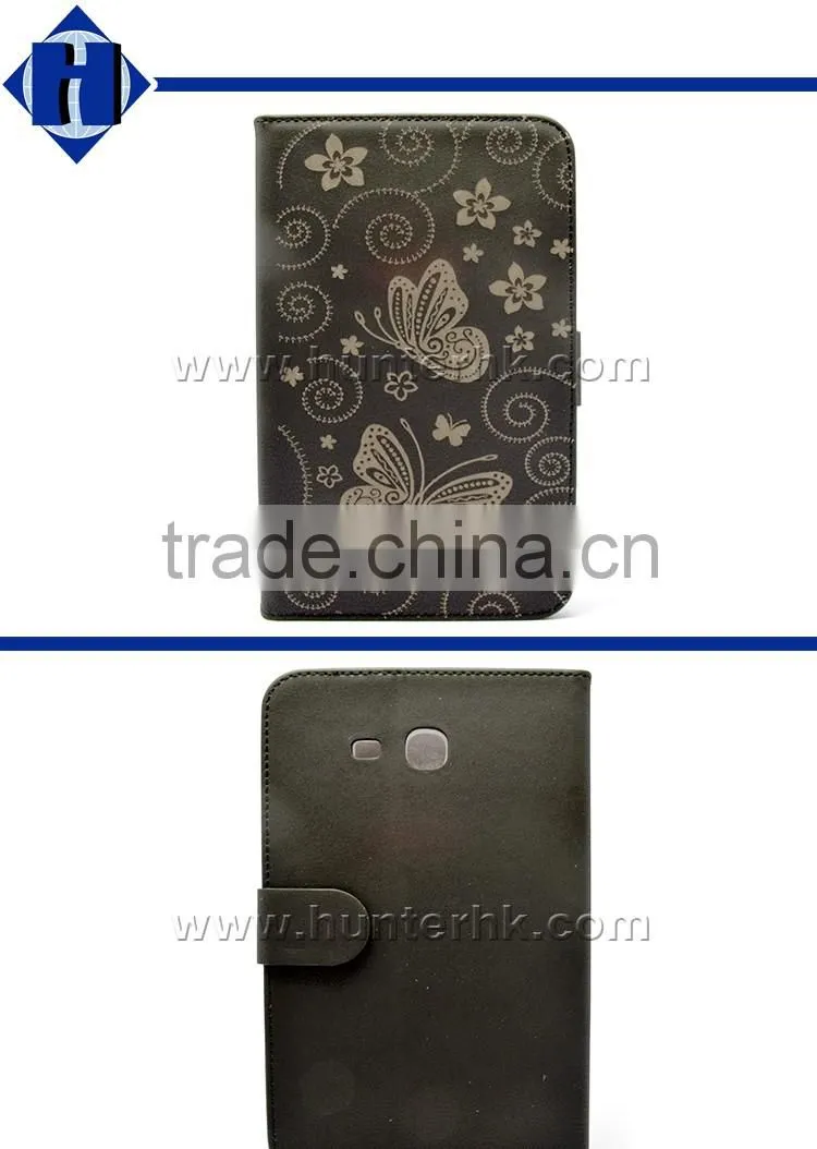 Black Flower Butterfly Tablet Case For iPad Mini
