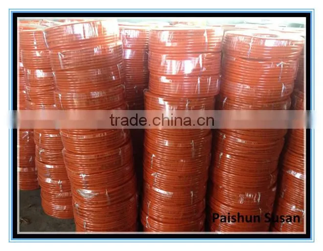 Color Orange LPG Gas PVC Pipe for Cooking