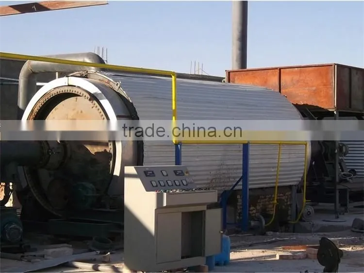 Hot selling 2015 newest tire recycling pyrolysis machine waste tire pyrolysis to oil machine with CE