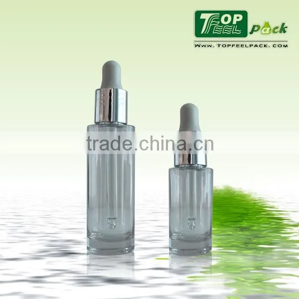 Beautiful shape 30ml glass serum bottle