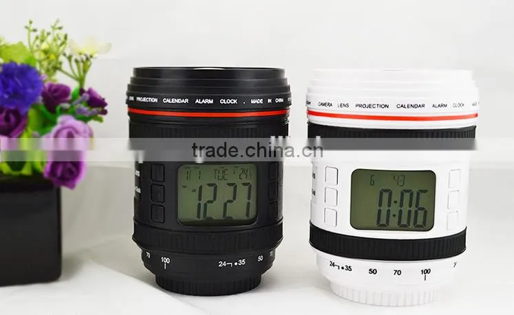 2 colors star camera lens projector digital alarm clock/star projector alarm clock