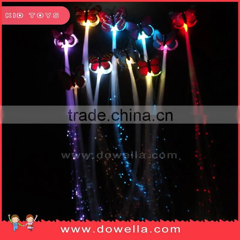 Led hair braid with plastic fiber optic, Led flashing hair accessories