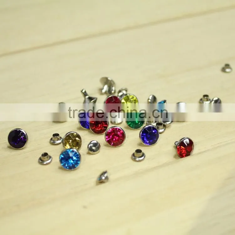 Wholesale Cap diamond rivet crystal rivets for garment