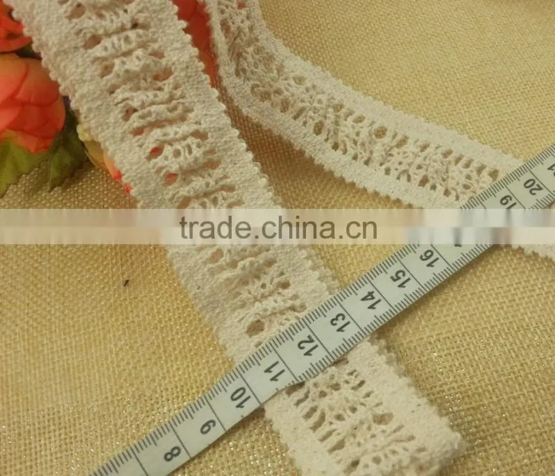 3cm Cotton elastic Laces For Ladies clothes -- H1655